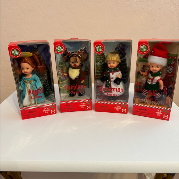Barbie Kelly Club Angel, Snowman, Elf, Reindeer